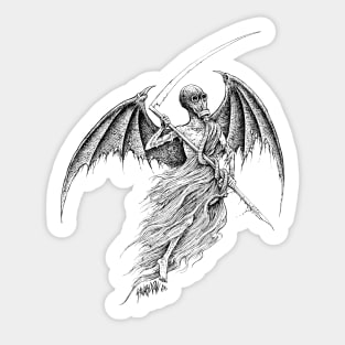 Winged Death Sticker